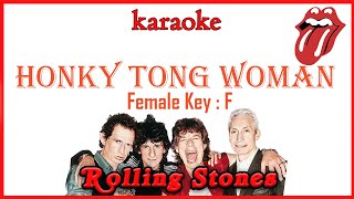 Honky Tong Woman (Karaoke) The Rolling Stones Female key F