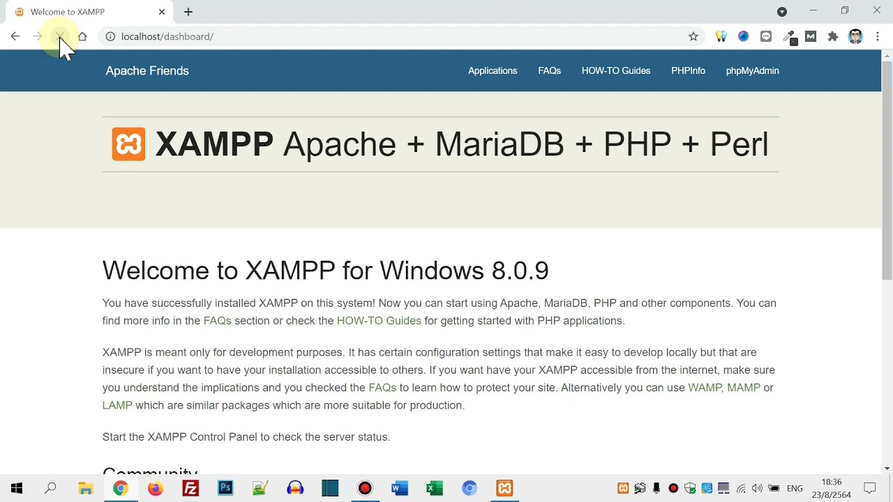 จําลองเซิฟเวอร์  2022 Update  วิธีติดตั้งโปรแกรมจำลอง Web Sever XAMPP บนเครื่องคอมพิวเตอร์