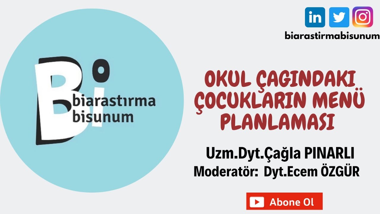 Okul Çağındaki Çocukların Menü Planlaması