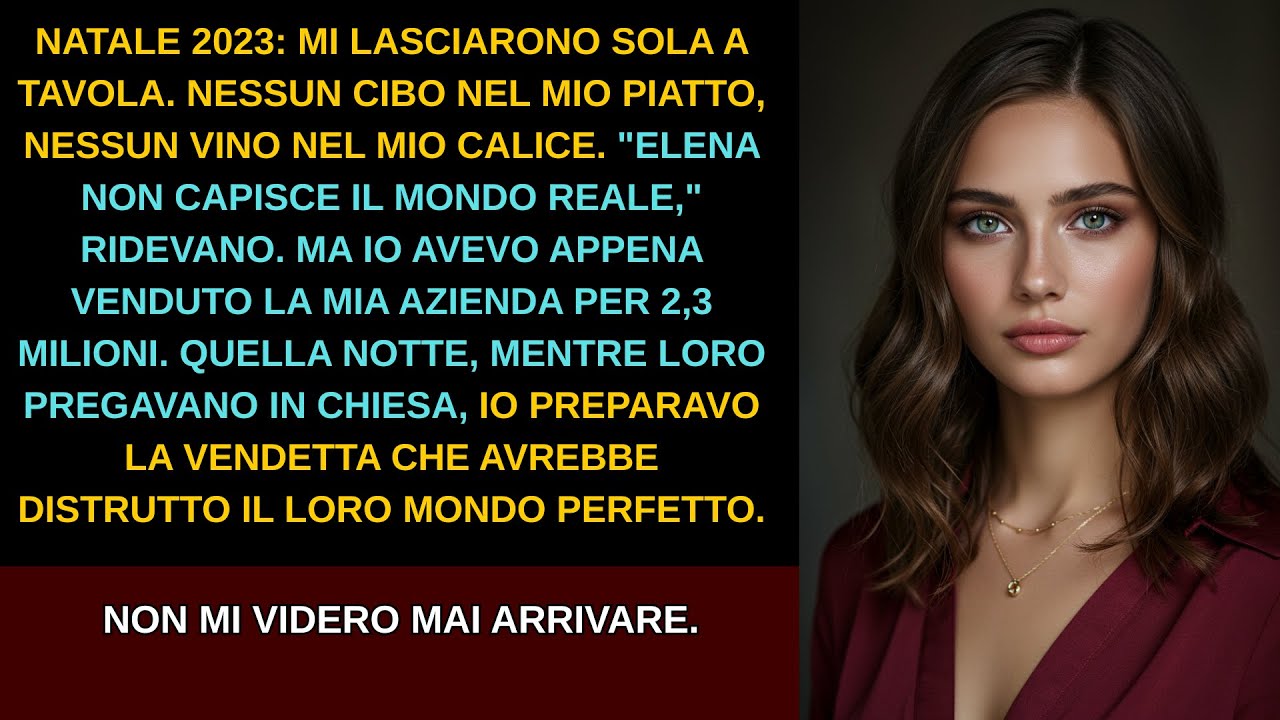 A Natale la mia famiglia mi ha lasciata da sola a tavola, senza alcuna cura per la mia vita