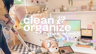 clean & organise my room with me  closet organization, decluttering, mental health tips (ft. Aura)