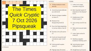 The Times Quick Cryptic 3426