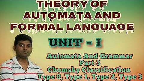 TAFL7:Chomsky Classification in automata ,Grammar, Languages ,Type 0,Type 1, Type 2, Type 3 in hindi