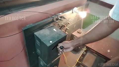 Load test on DC shunt motor