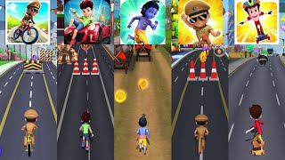 Little Singham Cycle Race 🆚 Kicko & Super Speedo 🆚 Little Krishna 🆚 Little Singham🆚Smaashhing Simmba screenshot 2