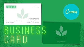 Design a business card in Canva