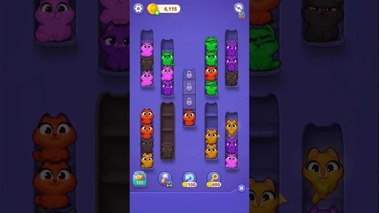 Kitty Sort: Twisted Tails Level 366 | Funny Games