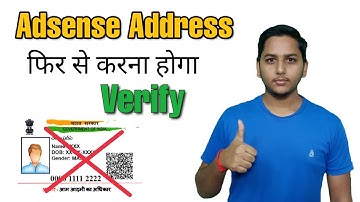 New Google Adsense Address Verification Update For Blogger And YouTuber | Blogging Guide