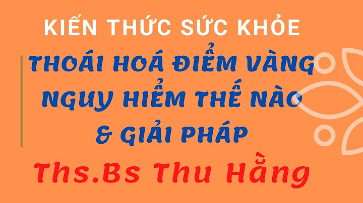 Thoái hóa điểm vàng có chữa được không