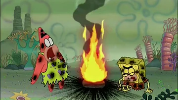 SpongeBob BC (2004) Prehistoric Fire Scene