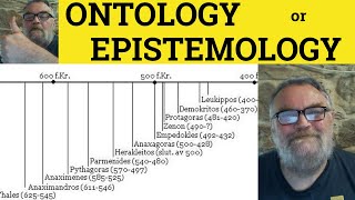 🔵 Ontology vs Epistemology - Ontology Meaning - Epistemology Examples - Ontology Defined- Philosophy