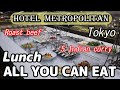 Hotel Metropolitan Edmont's Lunch Buffet has over 60 Japanese, Western, and Indian dishes