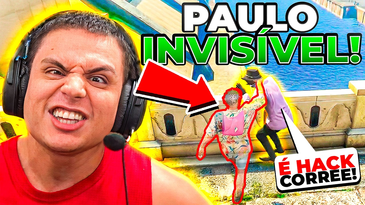 PAULINHO FICOU INVISÍVEL e ELIMINOU TODO MUNDO no GTA RP!🤣 (Modder Clips)