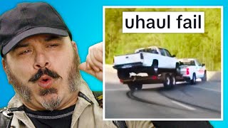 Tow Truck Driver Reacts to Amateur Towing Fails