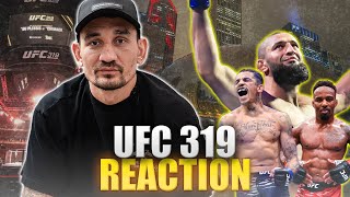 Max Holloway REACTS to UFC 319: Dricus Du Plessis vs Khamzat Chimaev
