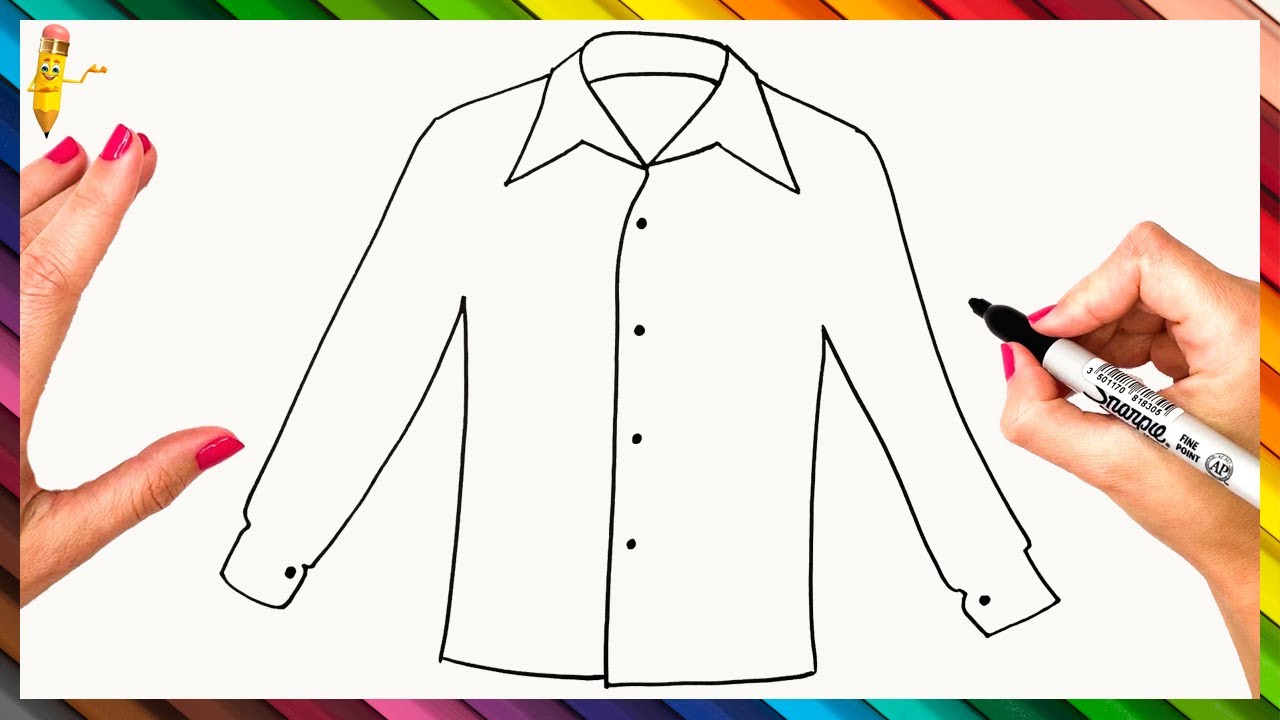 How To Draw A Shirt Step By Step - Shirt Drawing Easy