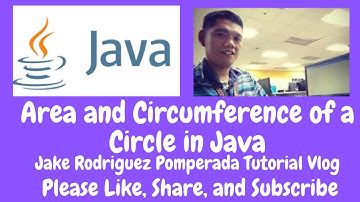 Area and Circumference of a Circle in Java