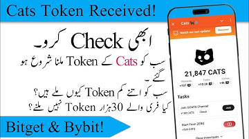 Cats Token Received | How To Check Cats Token | Cats Received in Bybit | Cats Withdrawal | Cats