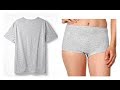 New idea from T-shirt | टीशर्ट से underwear | T-shirt transformation