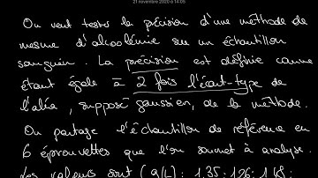 Test de comparaison d’une variance à une valeur de référence