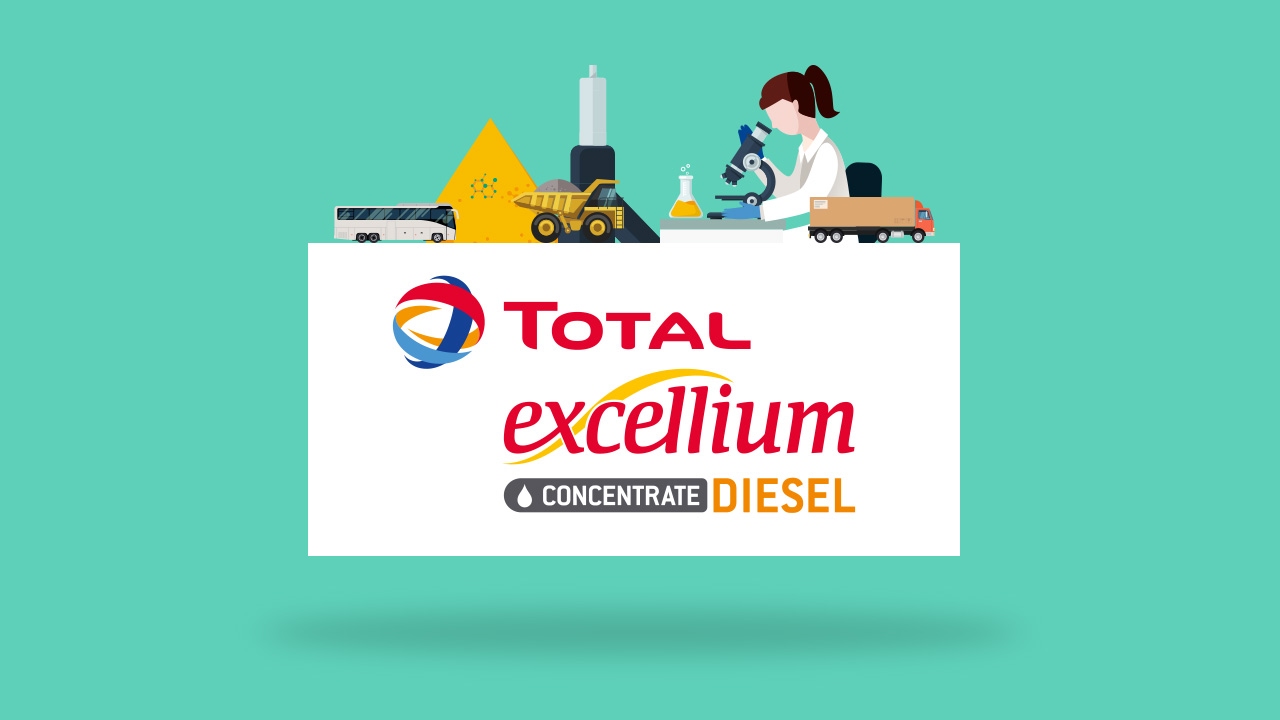 Total - EXCELLIUM Concentrate Diesel SQ - YouTube