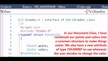 MFC C++ Programming 3 Serialization, Color, and Adding a Command