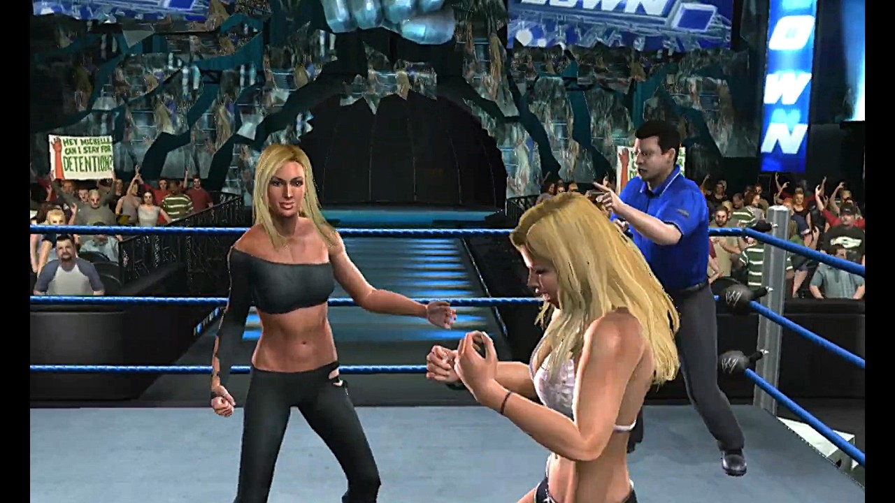WWE SMACKDOWN VS RAW 2008 TORRIE WILSON VS MICHELLE MCCOOL SMACKDOWN