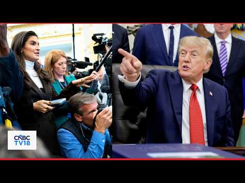 WATCH: Trump BANS CNN, MS NOW, Politico From White House, Accuses Outlets of "FAKE NEWS" | N18G