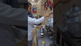 Serving Saudi Hot Coffee The Traditional Way
