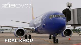 Dallas Love to Houston Hobby | X-Plane 12 | VATSIM Event | Zibo Boeing 737-800 [4K]