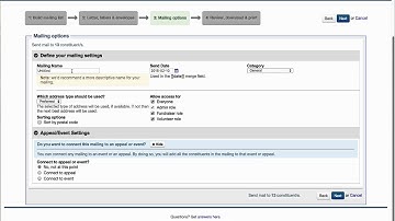 Creating a Mailing in LGL in 4 Steps