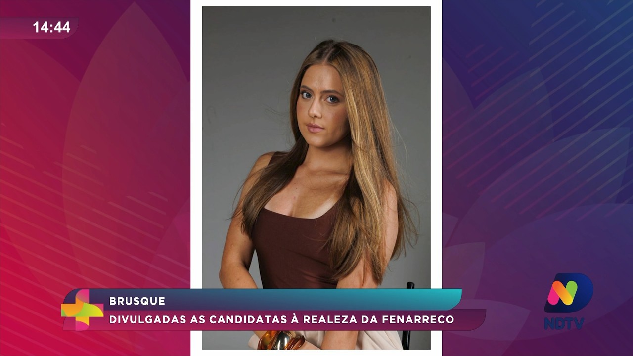 Brusque divulga candidatas à realeza da Fenarreco 2026