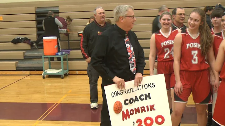 Posen Coach Karl Momrik earns 200th win, team clai...