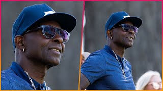 NFL legend Jerry Rice tells reporters, "I'll fuck you up" while competing alongside Jason Kelce in
