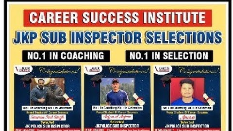 Jkp Sub Inspector 2024 Classes  || How to crack 👉 Jkp si exam 2024 | 9419145317