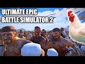 UEBS 2 - CHUCK NORRIS 100000 vs 100000 CHICKENS (Ultimate Epic Battle Simulator 2 Gameplay)