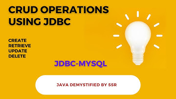 CRUD Operations using JDBC