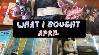 What I Bought in April