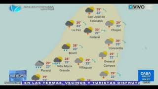 Estado del tiempo de Entre Rios #clima #entrerios #argentinisimatv