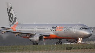 AMAZING ABORTED TAKEOFF Jetstar A321-231 Aborted Takeoff from Melbourne Airport