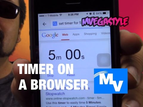 How to use your web browser as a timer