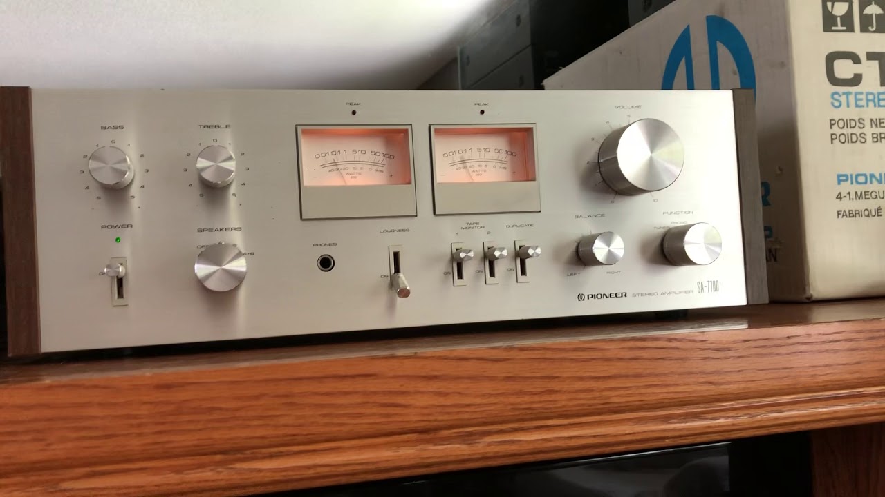 Refurbished 1978 PIONEER SA-7700 Integrated Amplifier - YouTube