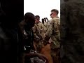 Les marines us et les militaires du niger en fte