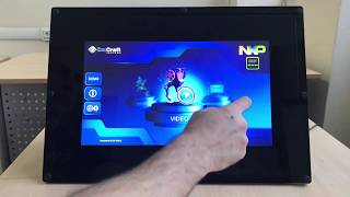i.MX 8M Mini runs a Qt / QML GUI on 1080p HMI panel