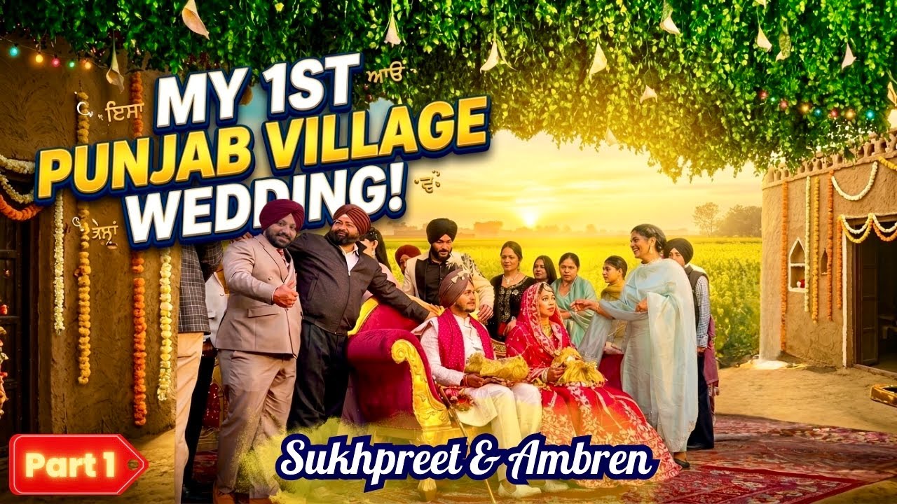 Punjabi Wedding Vlog| Sukhpreet & Ambren | Delhi to Firozpur |Jaggo Night | part-1 🔥#punjabiwedding 