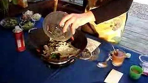 Deb Hayes demonstrates a Vegan Stir Fry