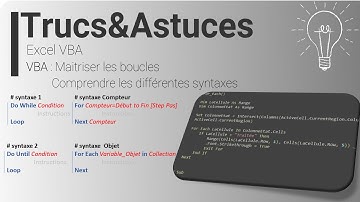Excel VBA  - Maitriser les boucles VBA