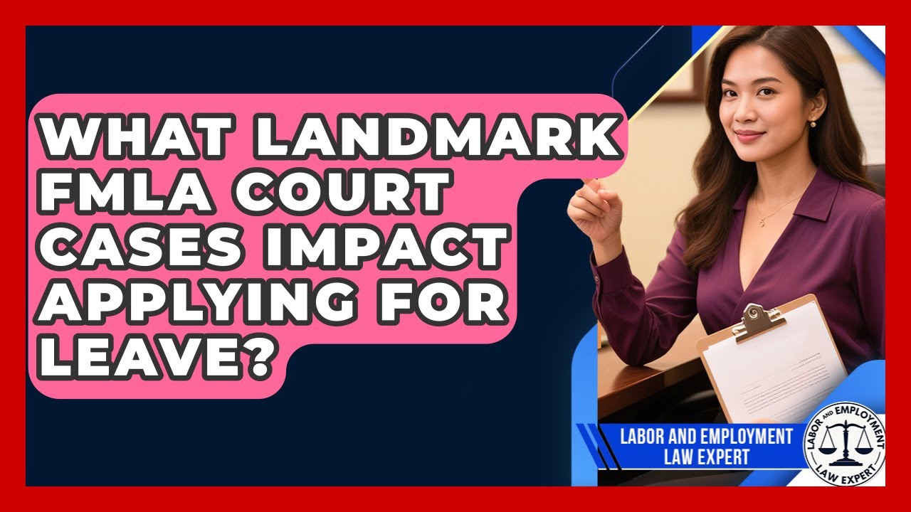 What Landmark FMLA Court Cases Impact Applying For Leave? - Labor and Employment Law Expert