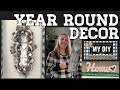 Year round swag wreath | Dollar Tree HOME decor DIY | Farmhouse decor