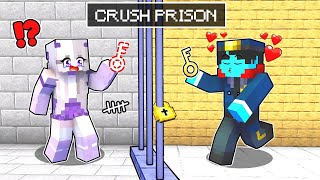 LOCKED in My CRUSH'S Prison in Minecraft!